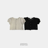 ［COYCOYA］Knitting crop cardigan