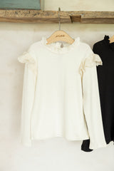［perrobebe］Laurel lace tee
