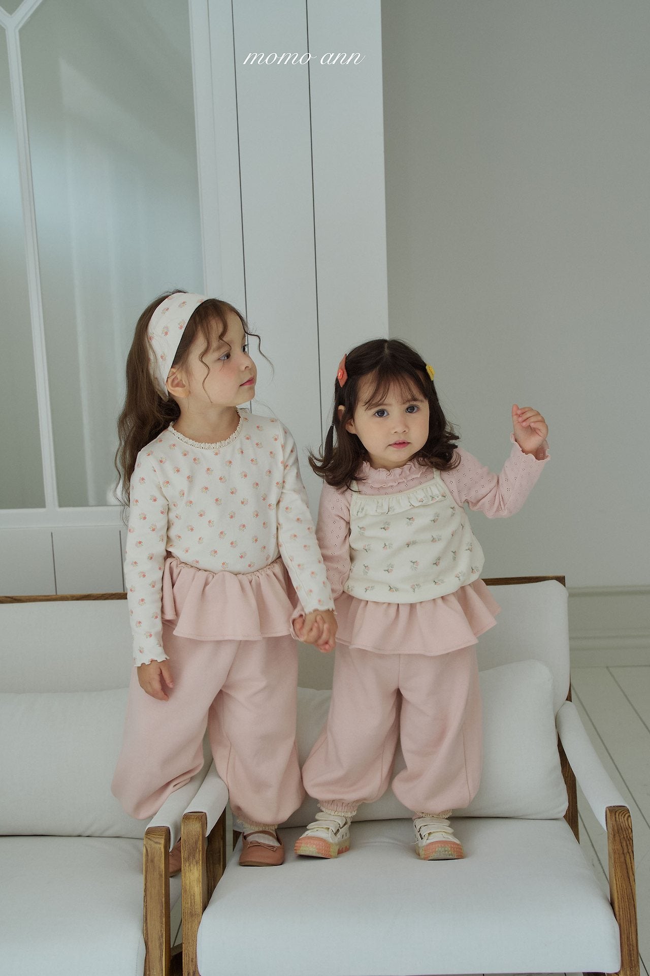 ［momo ann］Frill jogger pants