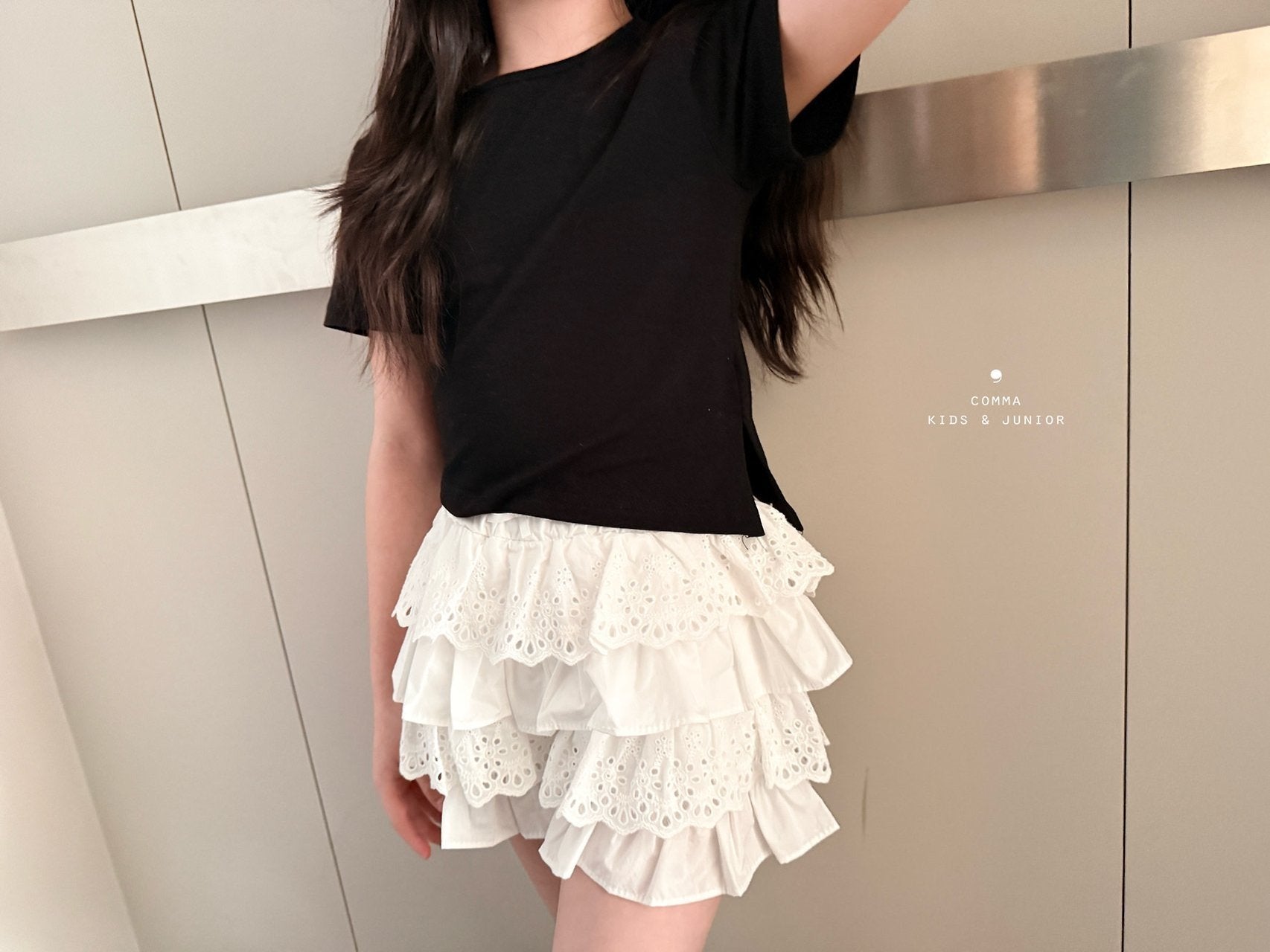 ［comma］Lace cancan pants