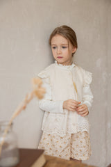［perrobebe］Laurel lace tee