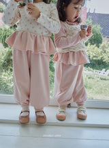 ［momo ann］Frill jogger pants