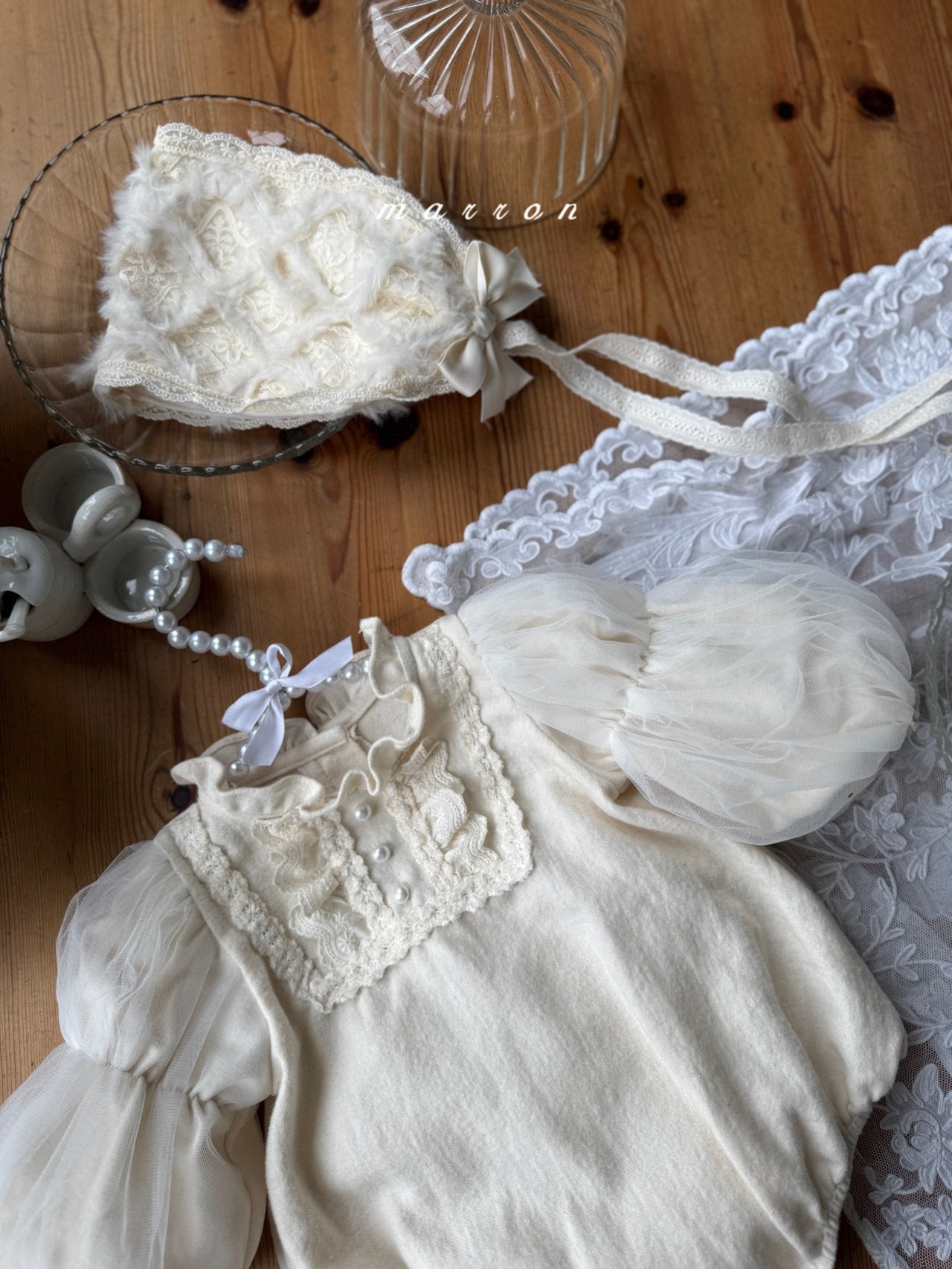 ［marron］Muse shasha rompers