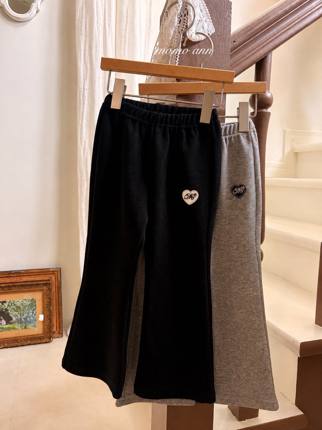 ［momo ann］Simple bootscut pants (kids)