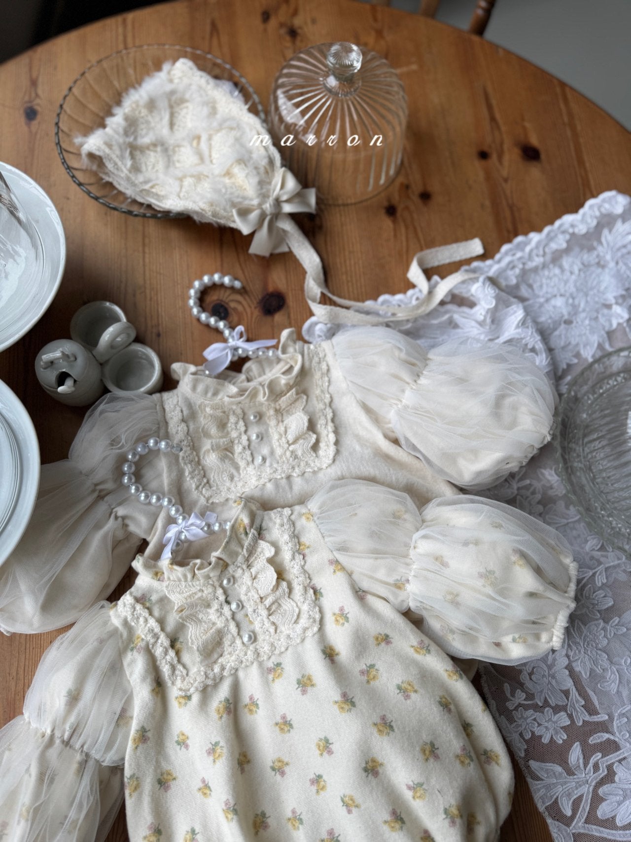 ［marron］Muse shasha rompers