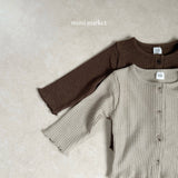 ［mimi market］Liz rib cardigan