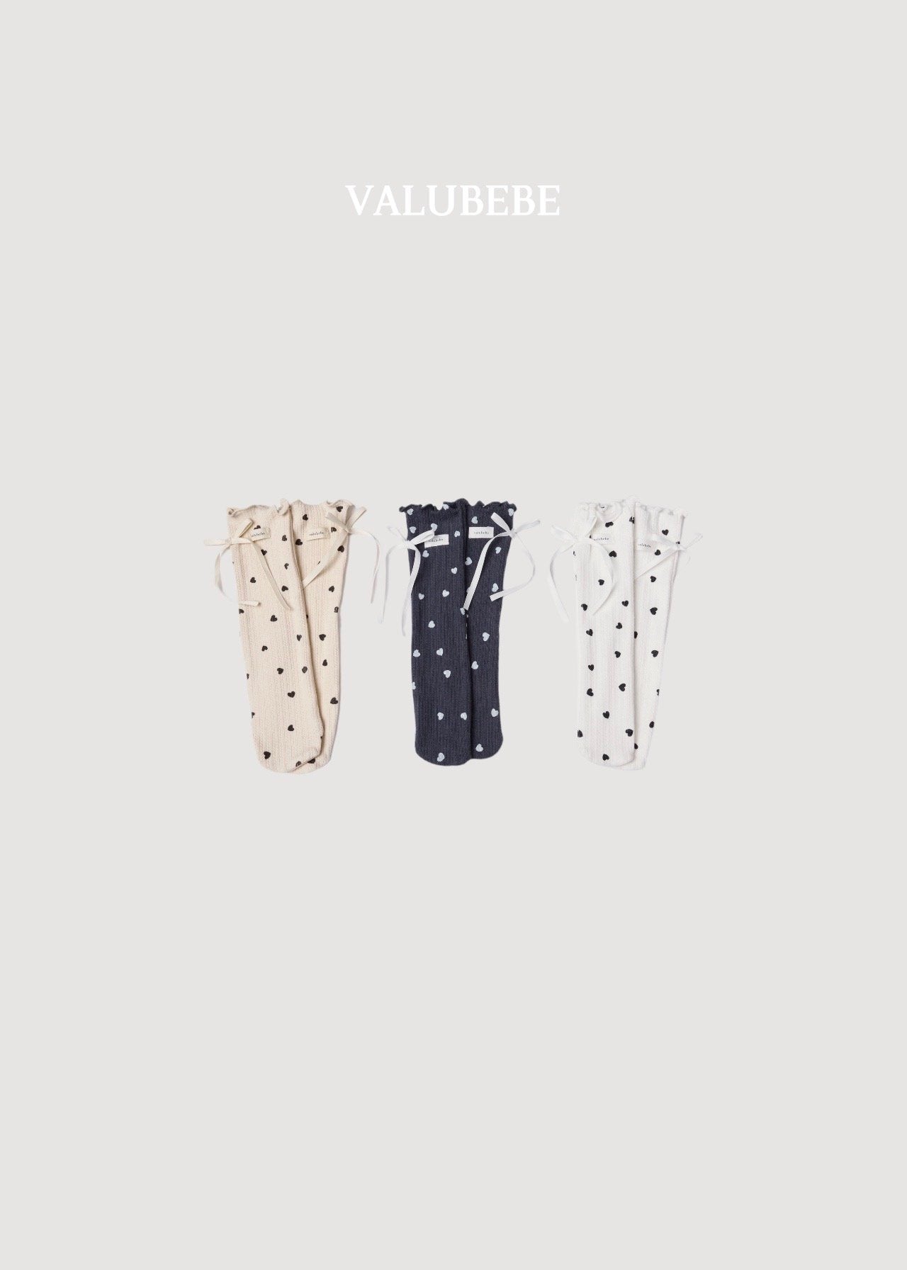 ［valubebe］Blanc heart mellow socks