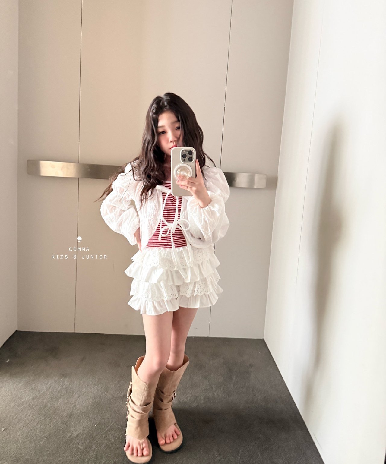 ［comma］Lace cancan pants