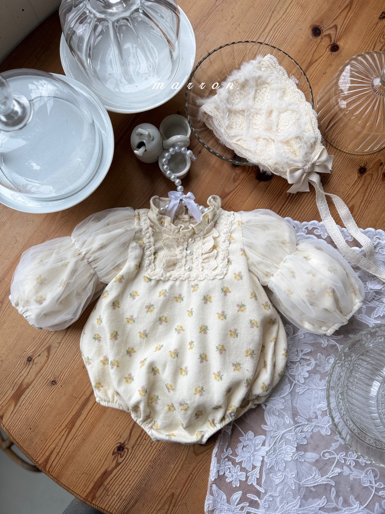 ［marron］Muse shasha rompers