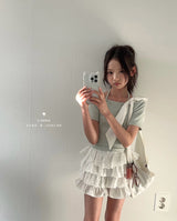 ［comma］Lace cancan pants