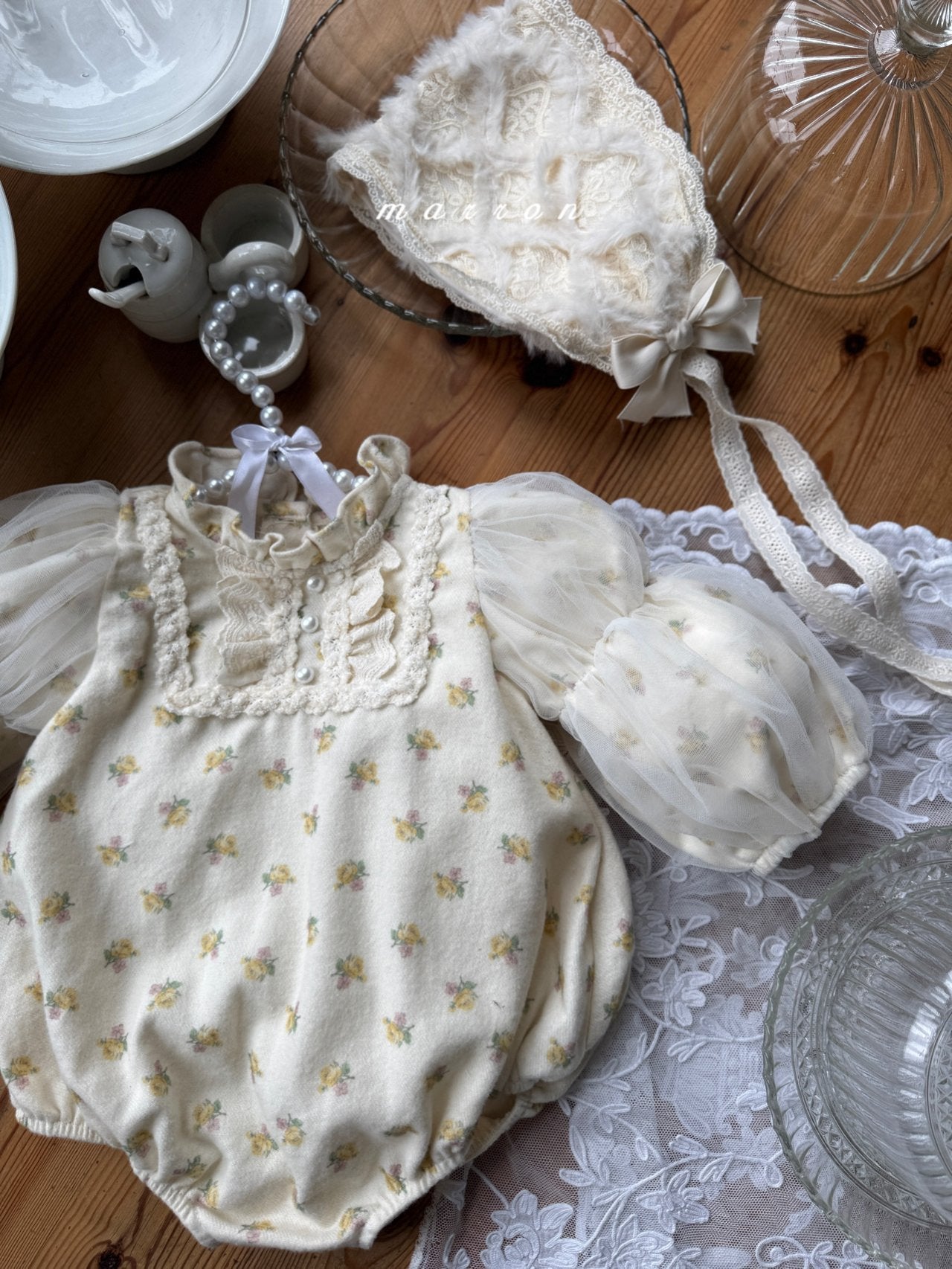 ［marron］Muse shasha rompers