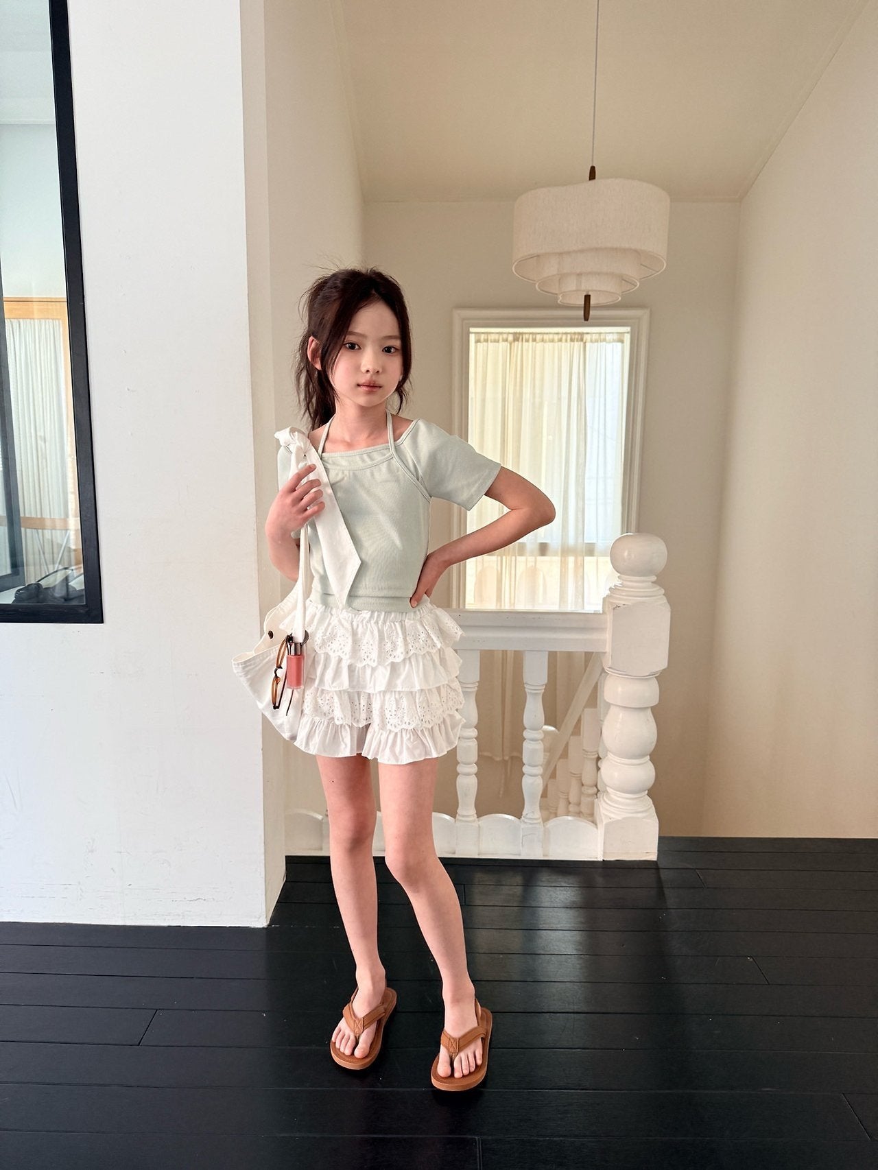 ［comma］Lace cancan pants