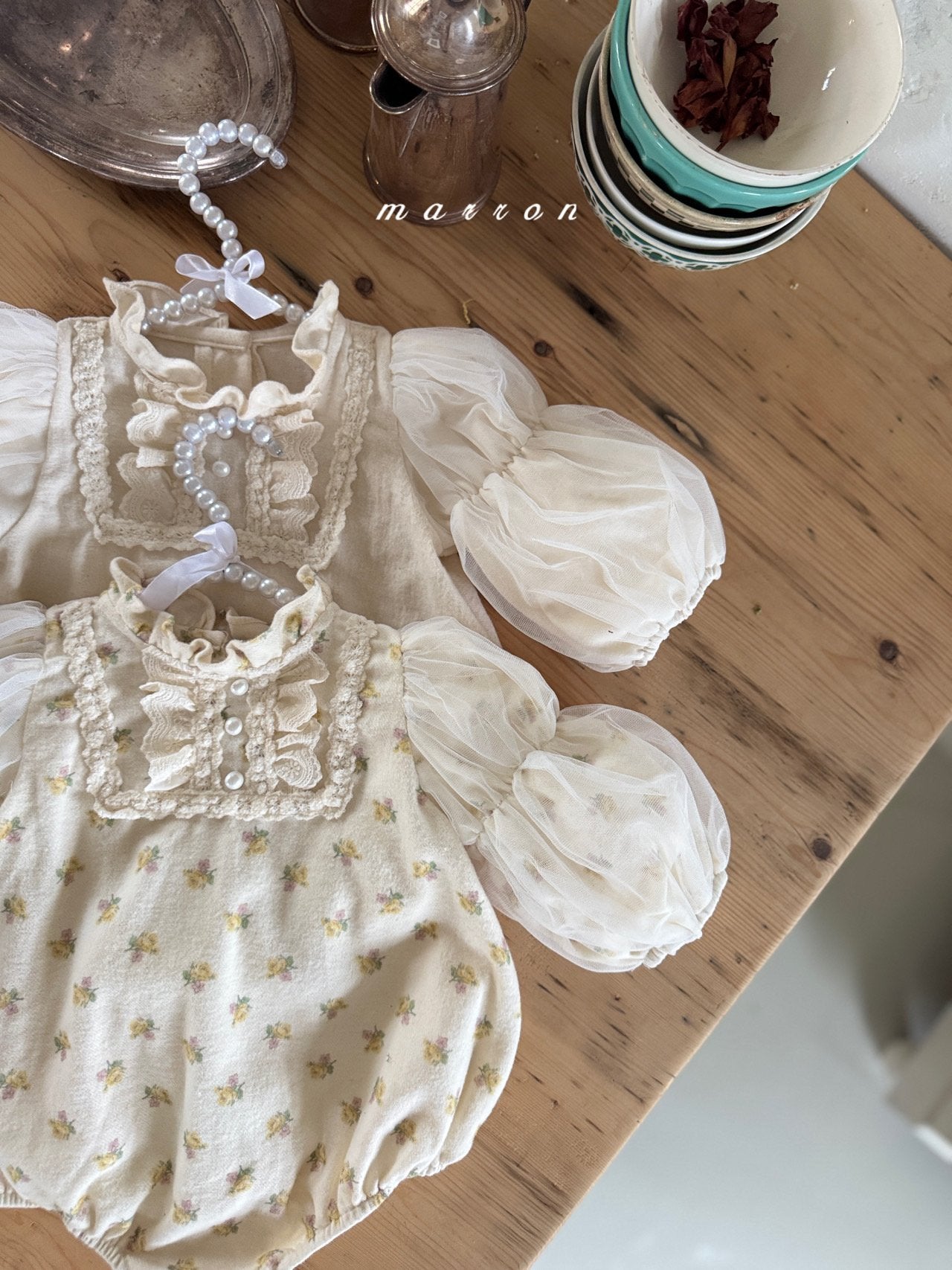 ［marron］Muse shasha rompers