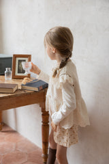 ［perrobebe］Laurel lace tee