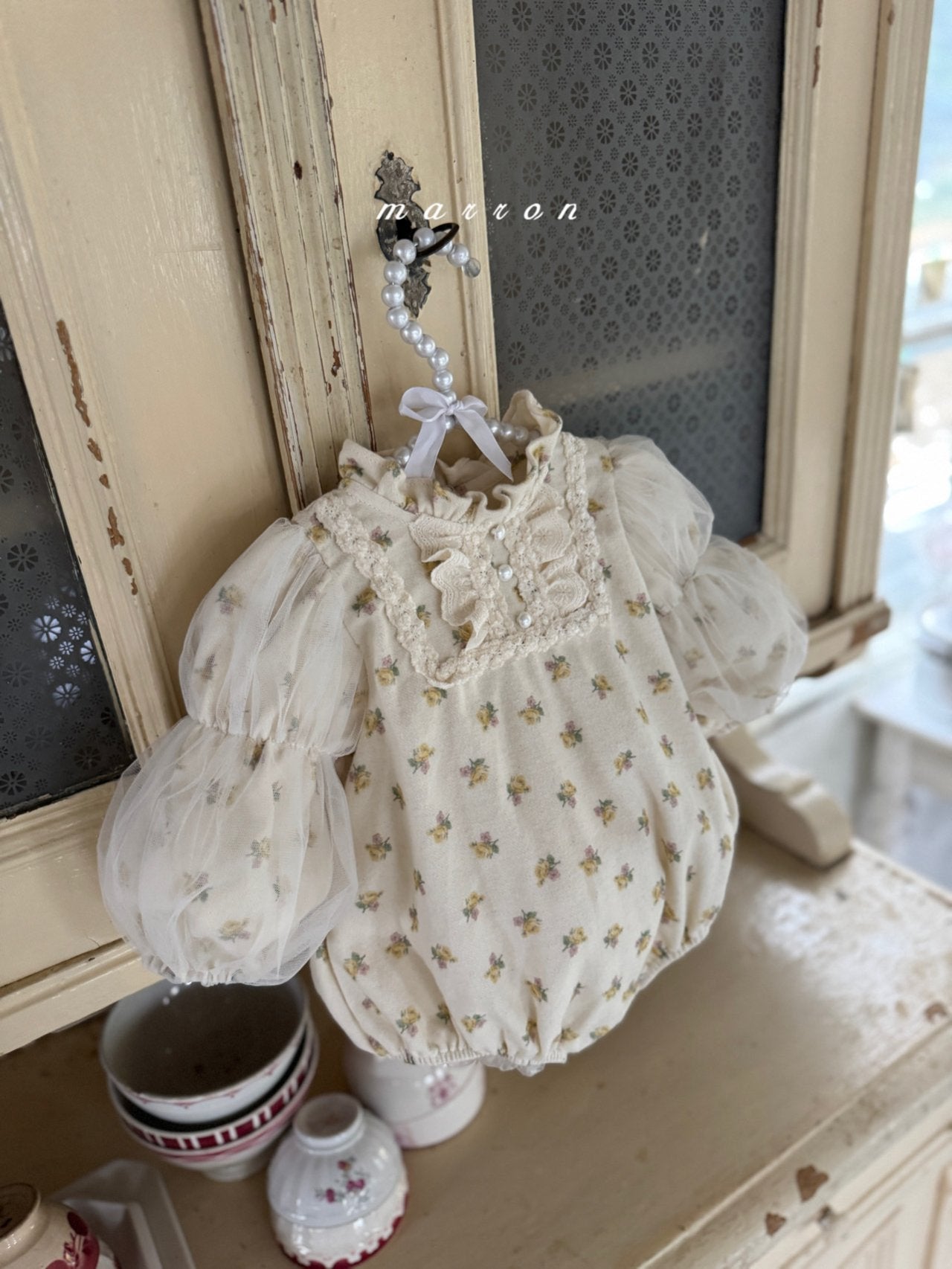 ［marron］Muse shasha rompers