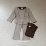 ［mimi market］Liz rib cardigan