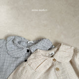 ［mimi market］Check balloon blouse