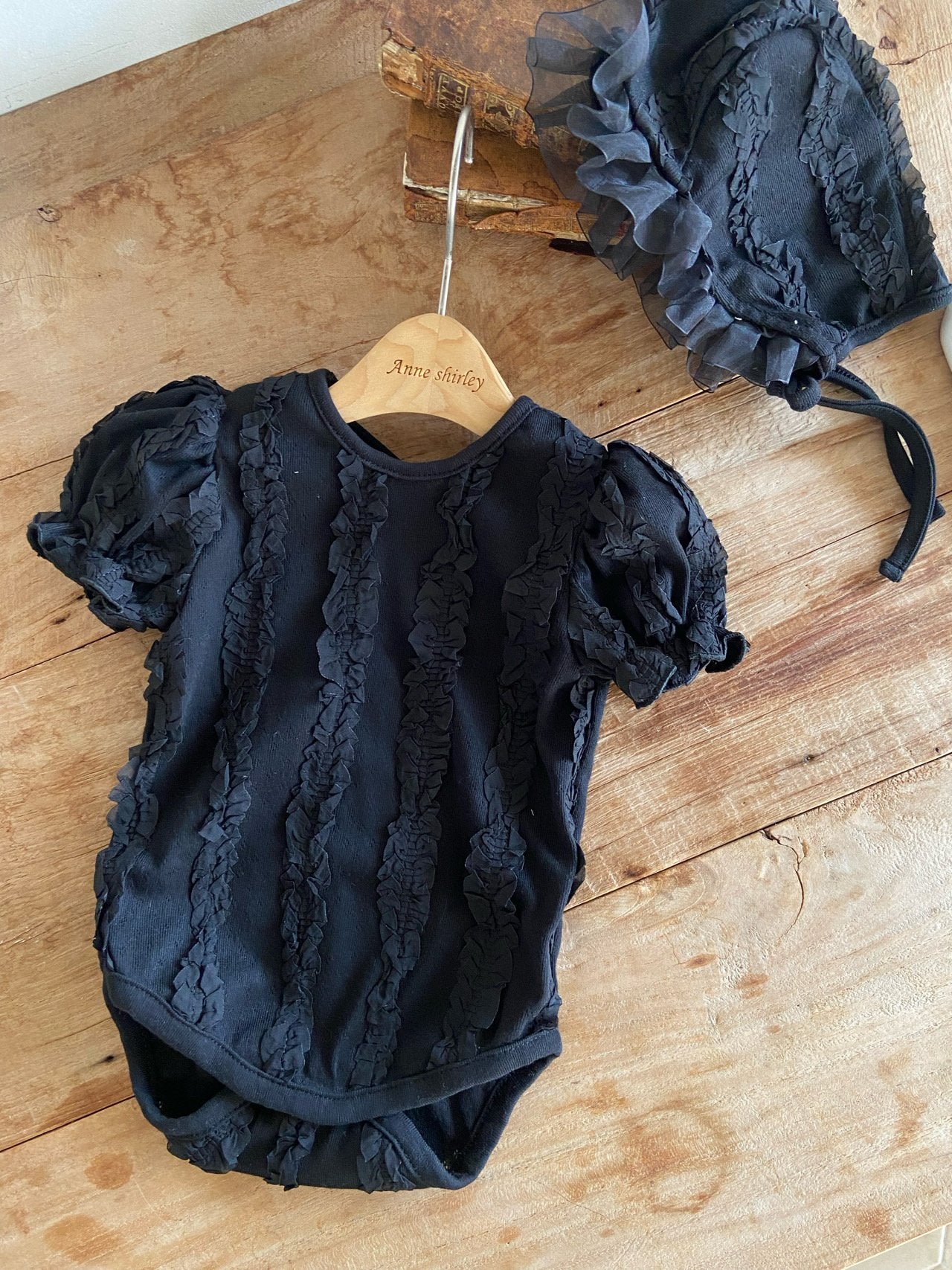 ［Anne shirley］Claudine rompers (bonnet set)