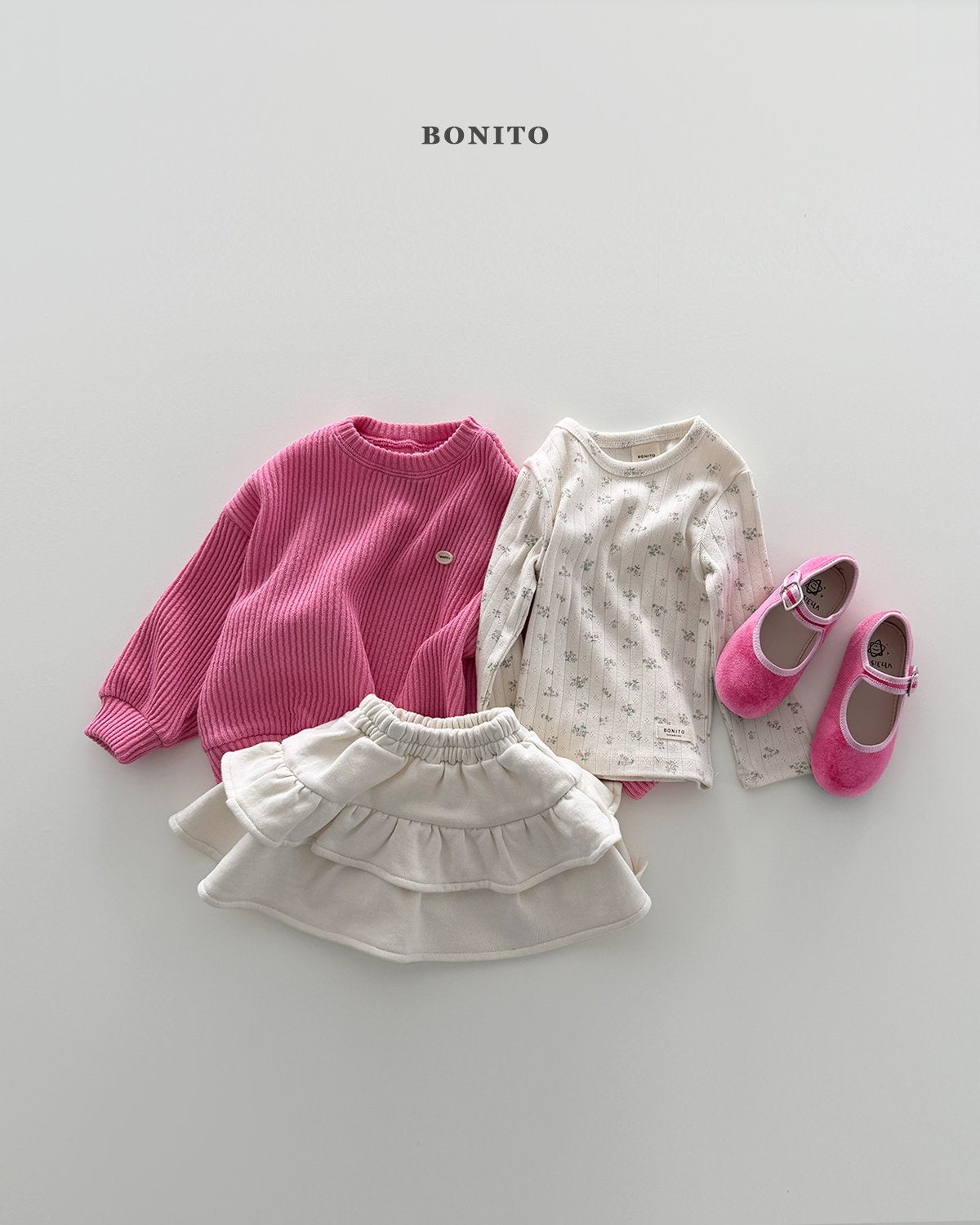 ［Bonito］Pop knit mtm
