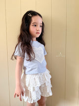 ［comma］Heart lace tee