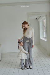 ［momo ann］Simple bootscut pants (kids)