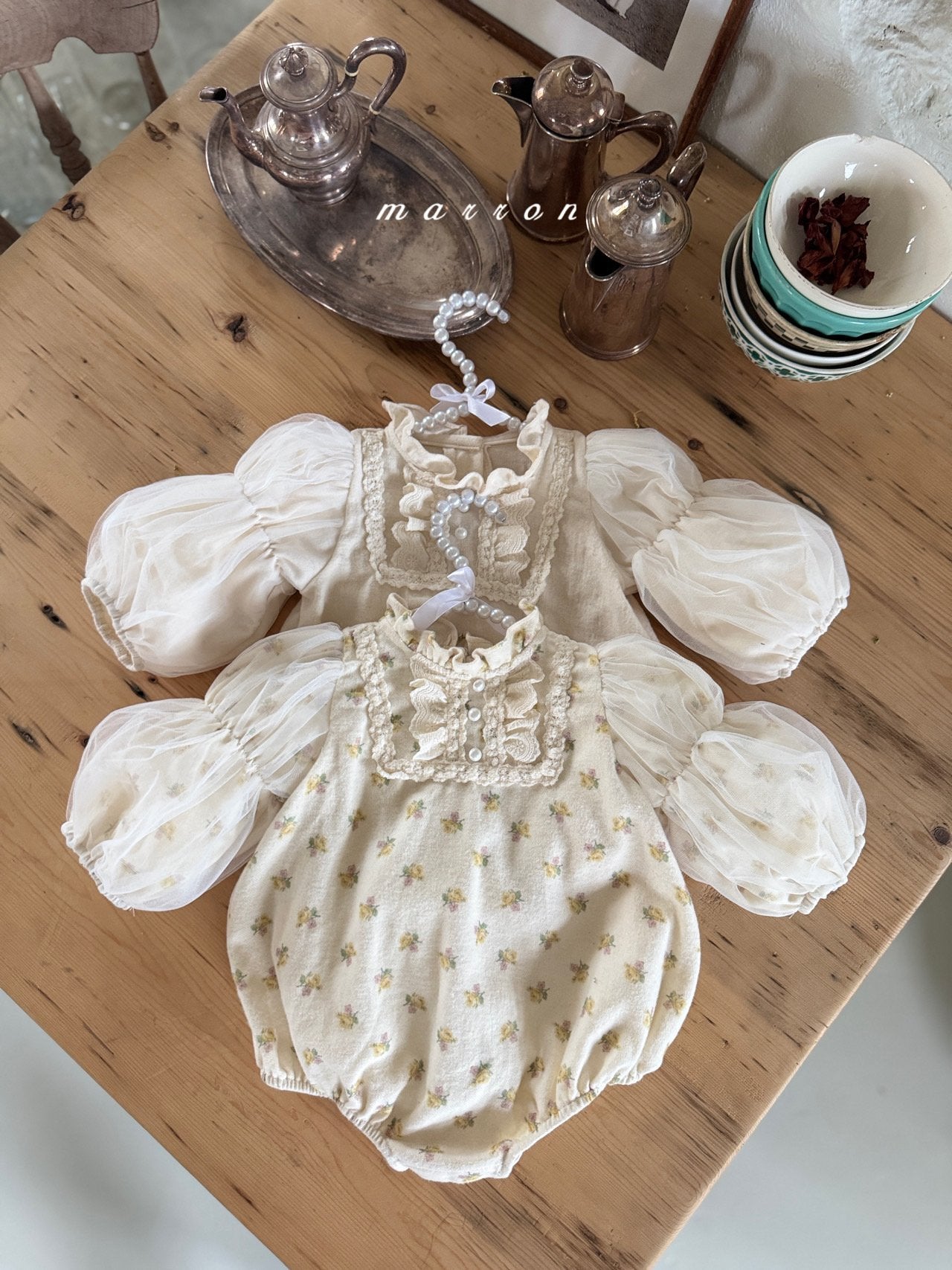 ［marron］Muse shasha rompers