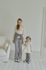 ［momo ann］Simple bootscut pants (kids)