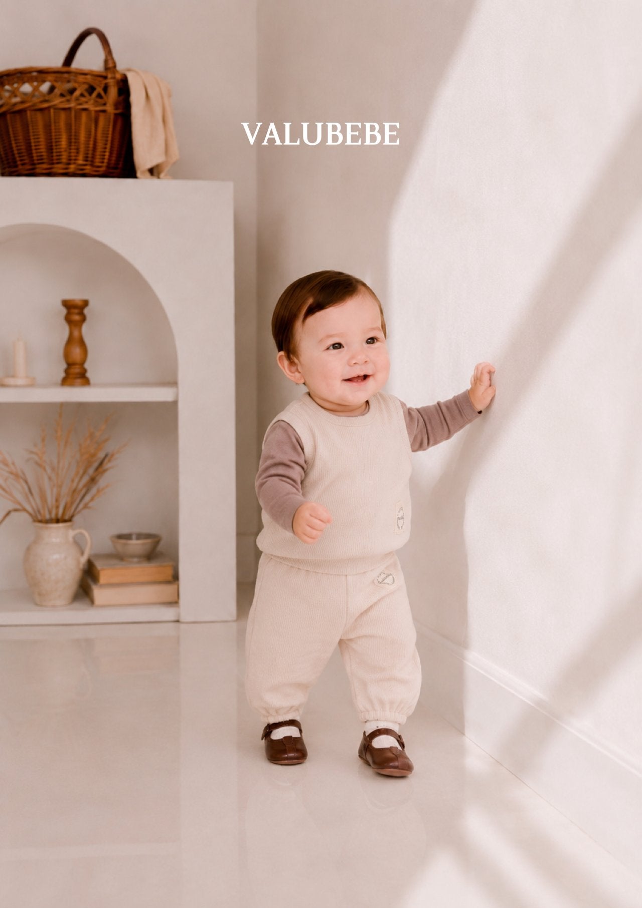 ［valubebe］Honey rib jogger pants