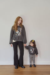 ［momo ann］Simple bootscut pants (mom)