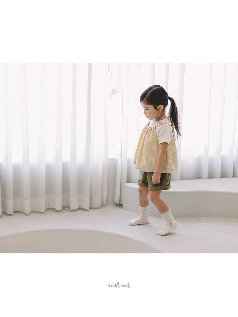 ［melmel］Cozy stripe camisole blouse