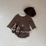 ［mimi market］Liz rib cardigan