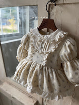 ［marron］Rose lace rompers