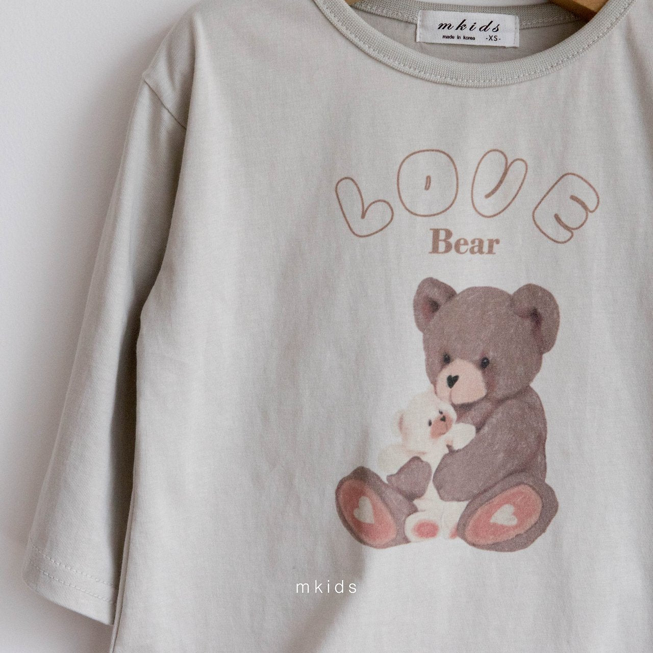 ［mkids］Love bear tee