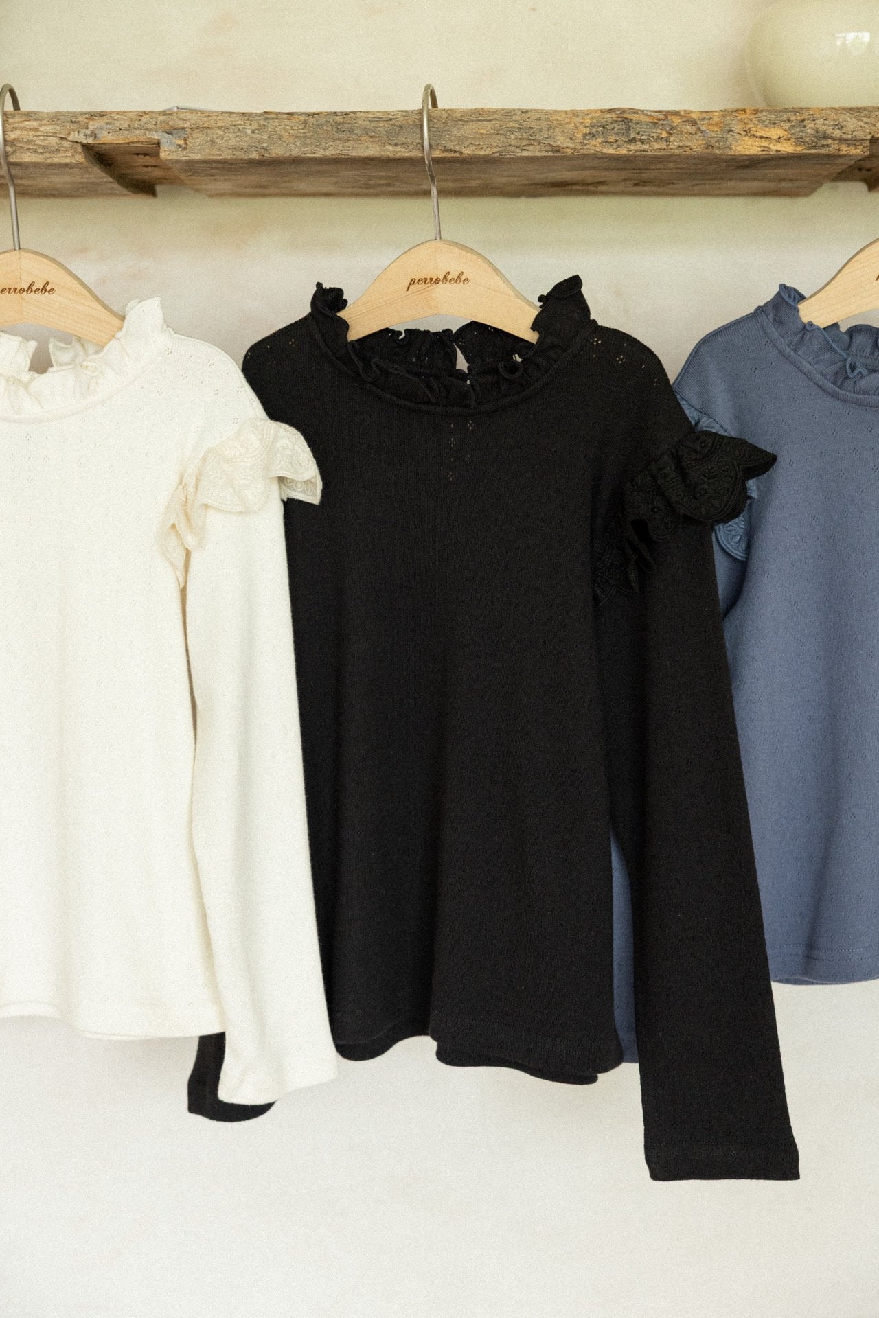 ［perrobebe］Laurel lace tee
