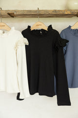 ［perrobebe］Laurel lace tee