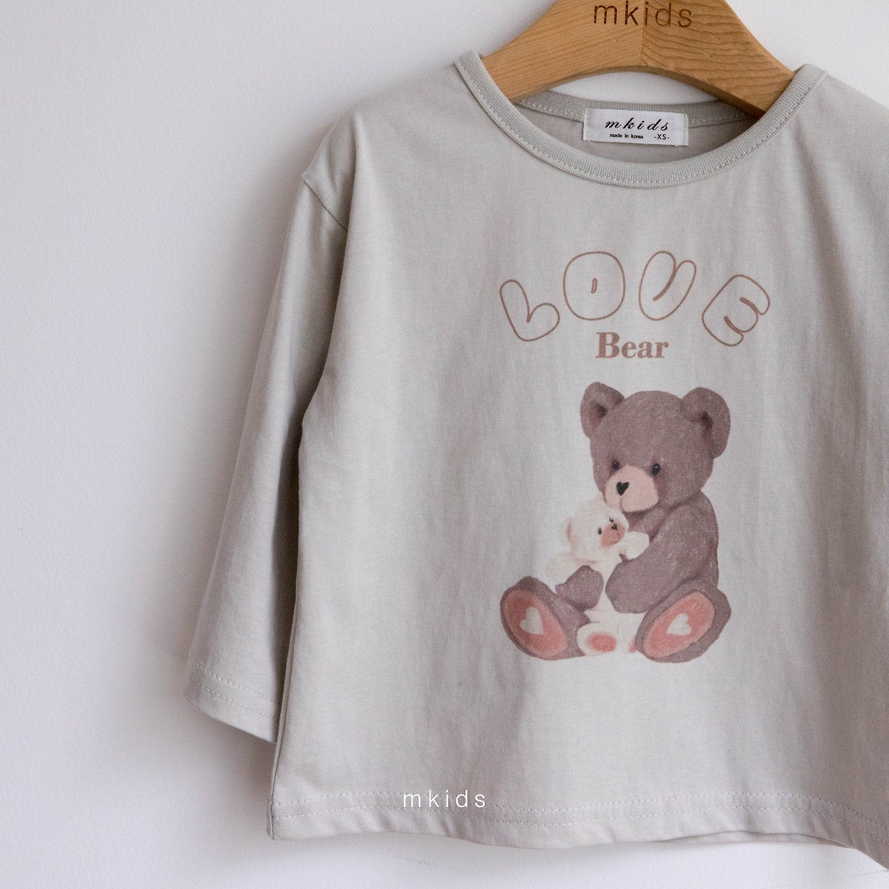 ［mkids］Love bear tee