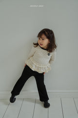 ［momo ann］Simple bootscut pants (mom)