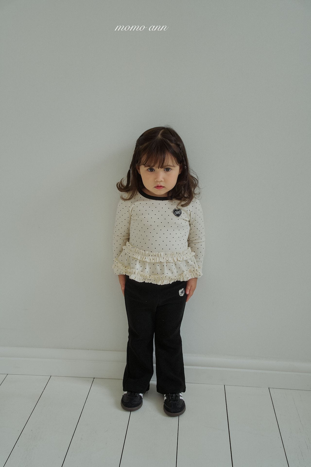 ［momo ann］Simple bootscut pants (kids)