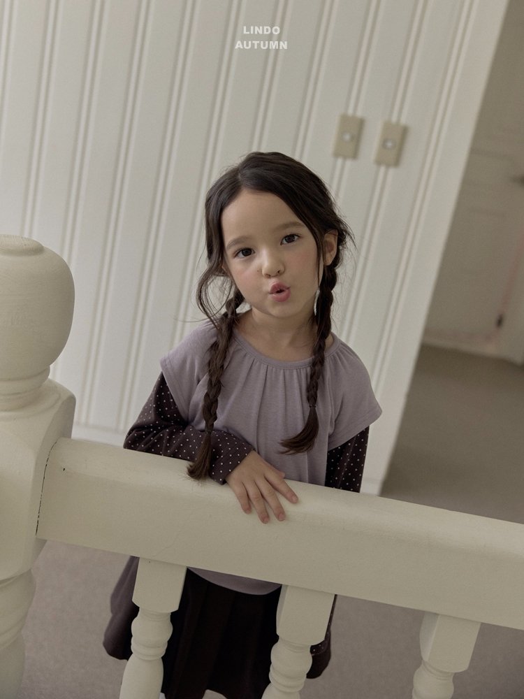 ［LINDO］Dot layered tops