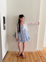 ［comma］Check back open one-piece