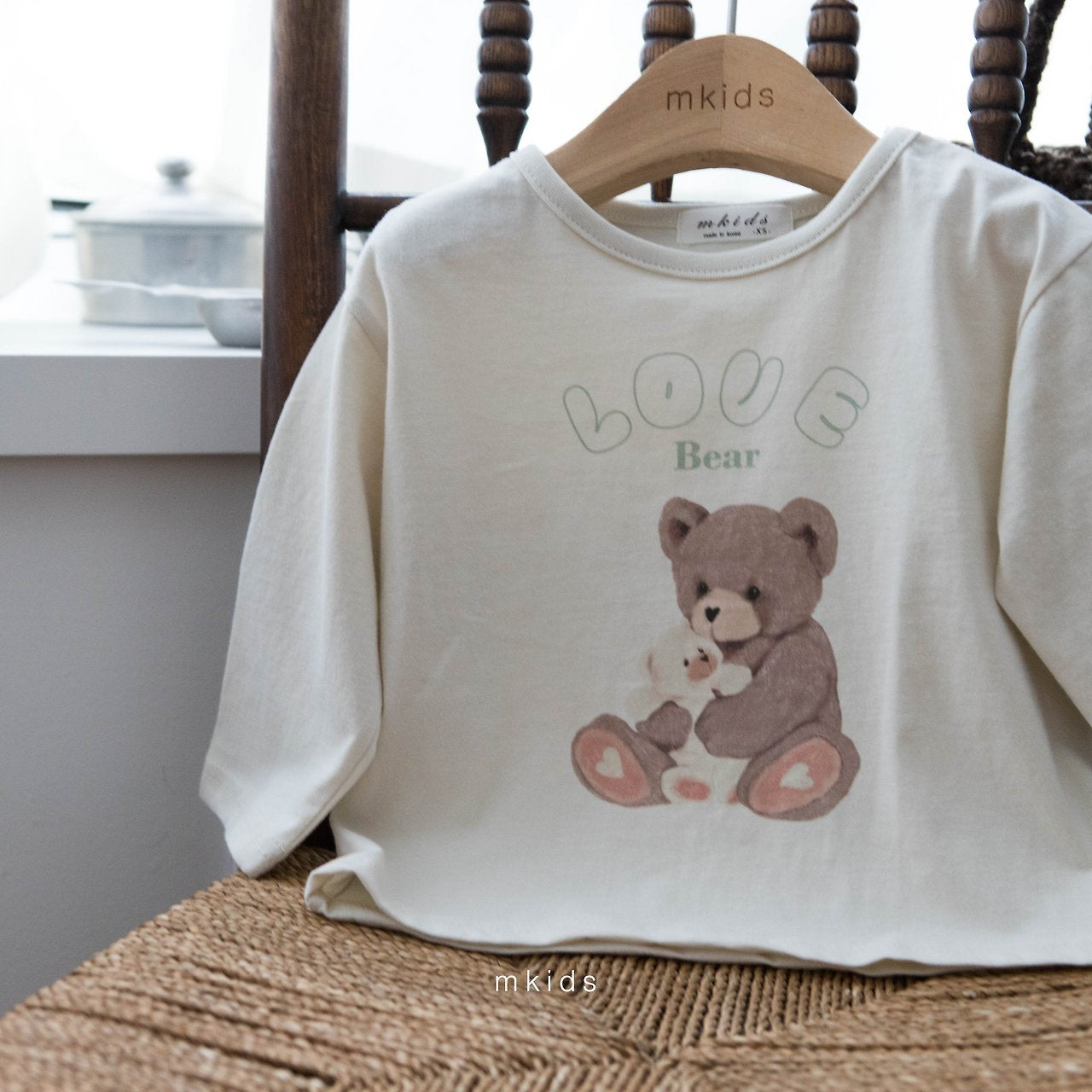 ［mkids］Love bear tee