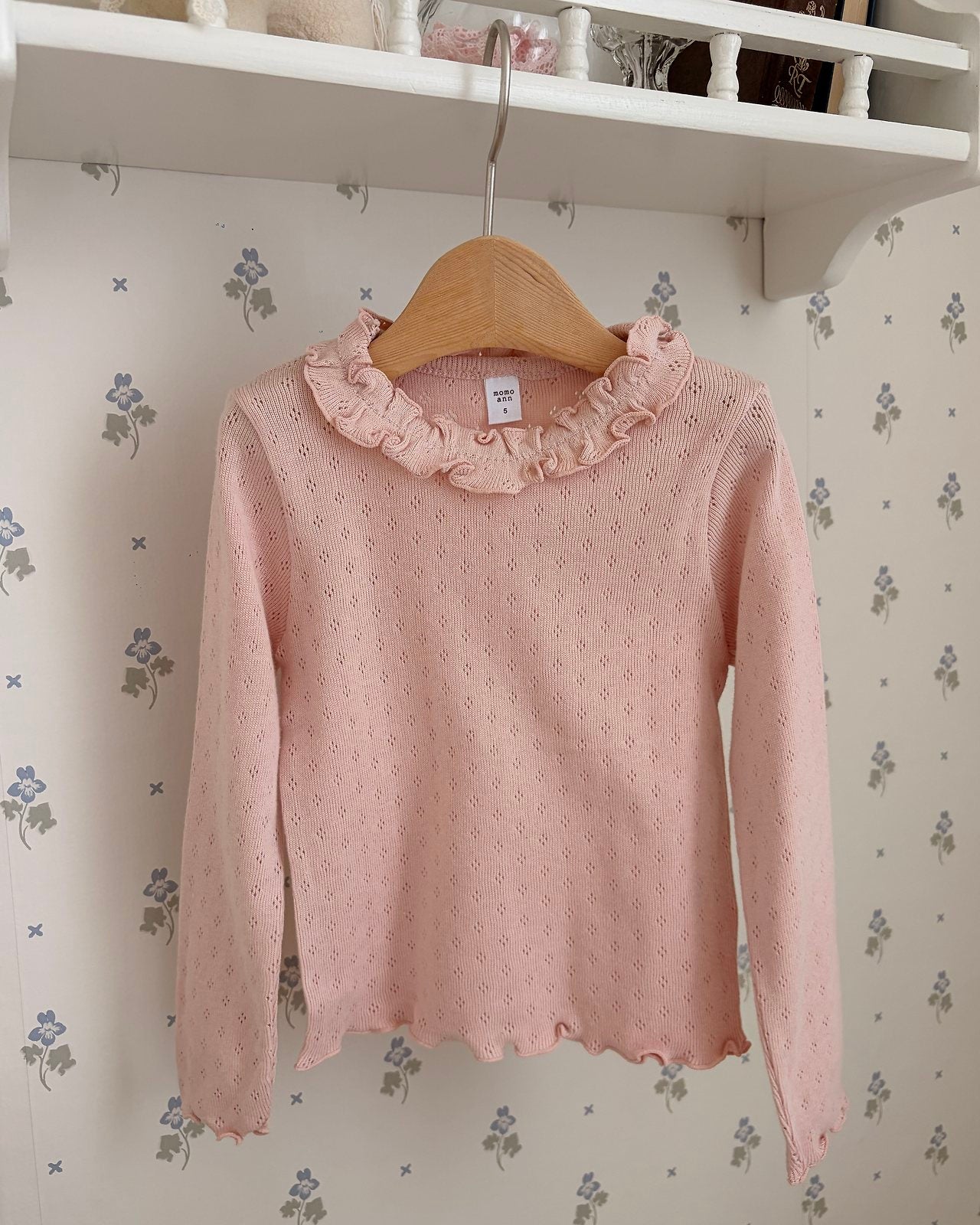 ［momo ann］Eyelet tee