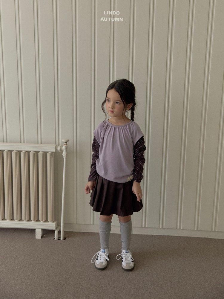 ［LINDO］Pleats skirt pants