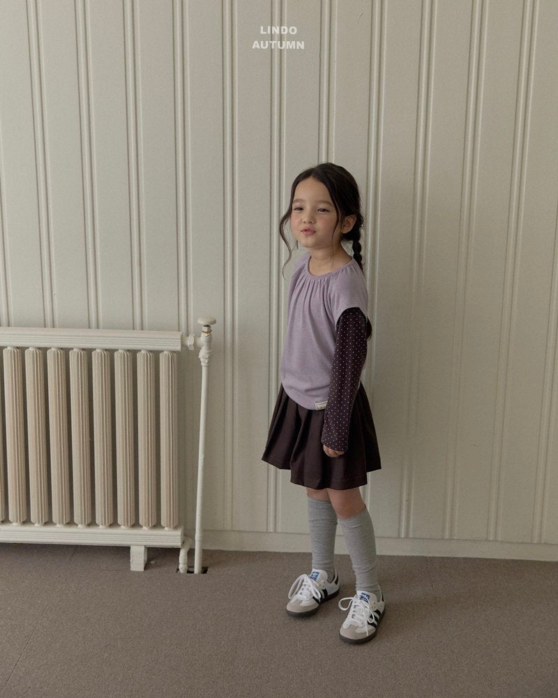 ［LINDO］Pleats skirt pants
