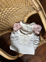 ［marron］Schwarz rompers