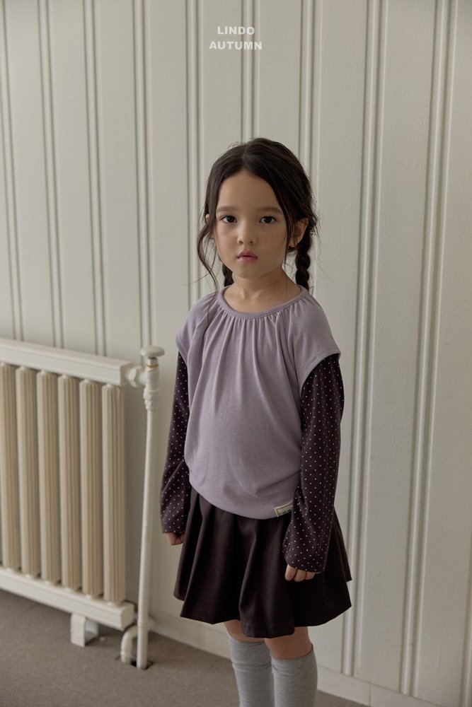 ［LINDO］Pleats skirt pants