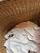 ［marron］Schwarz rompers