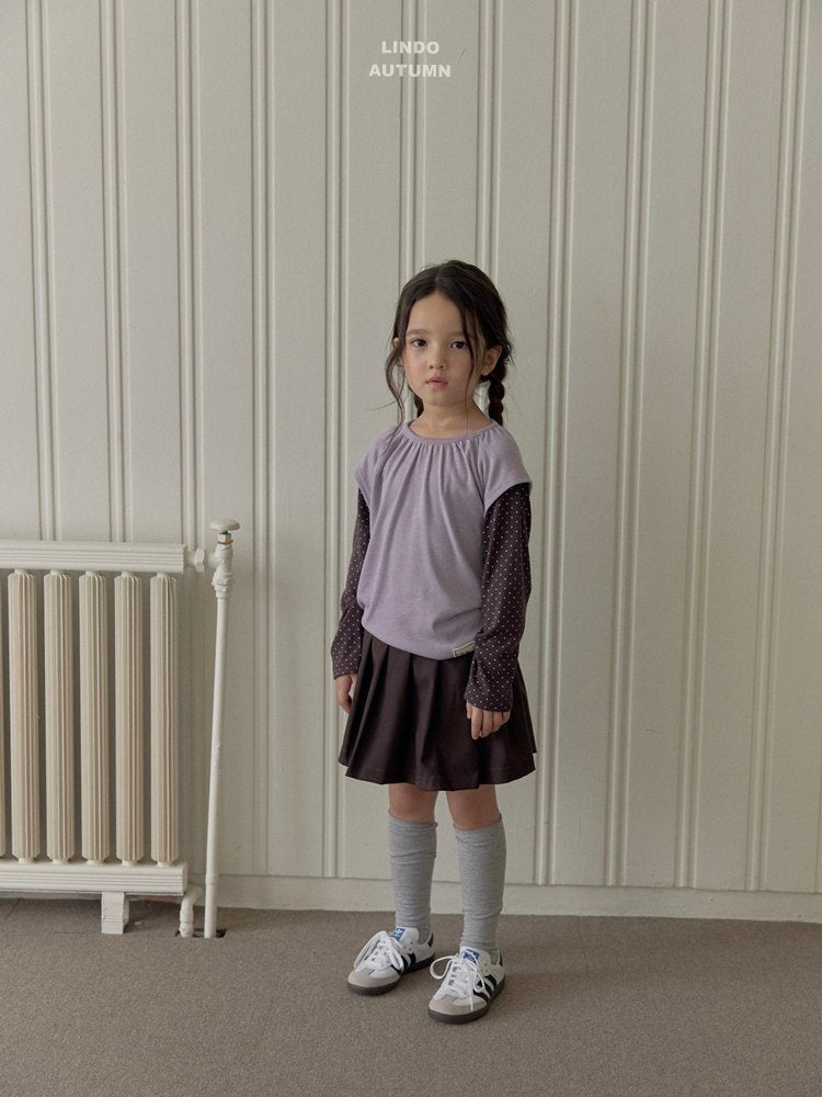 ［LINDO］Pleats skirt pants