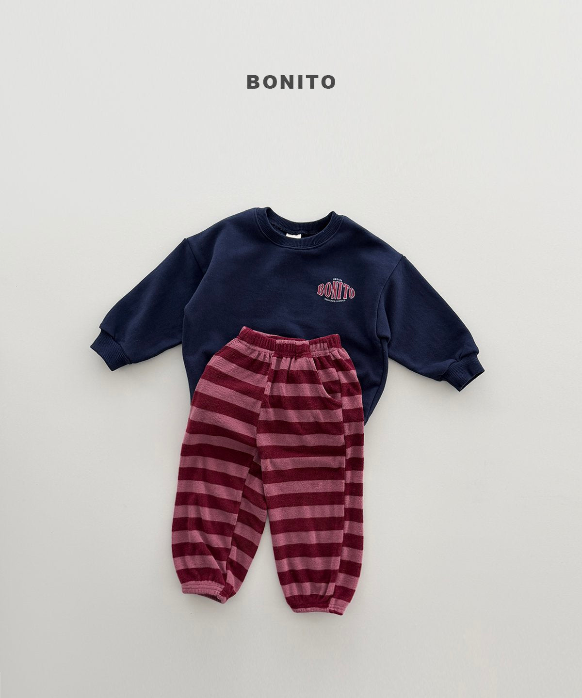 ［Bonito］Stripe jogger pants