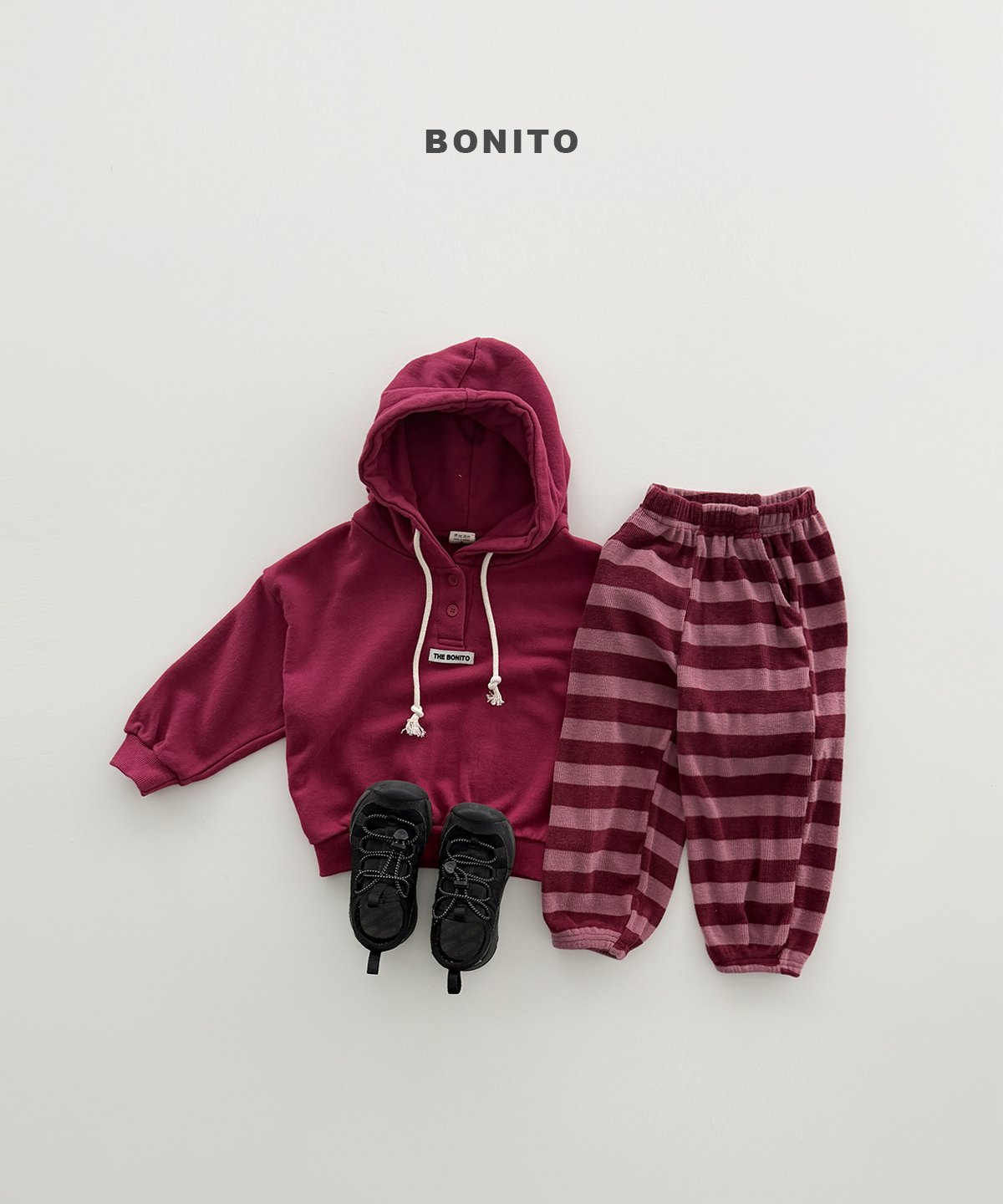 ［Bonito］Stripe jogger pants